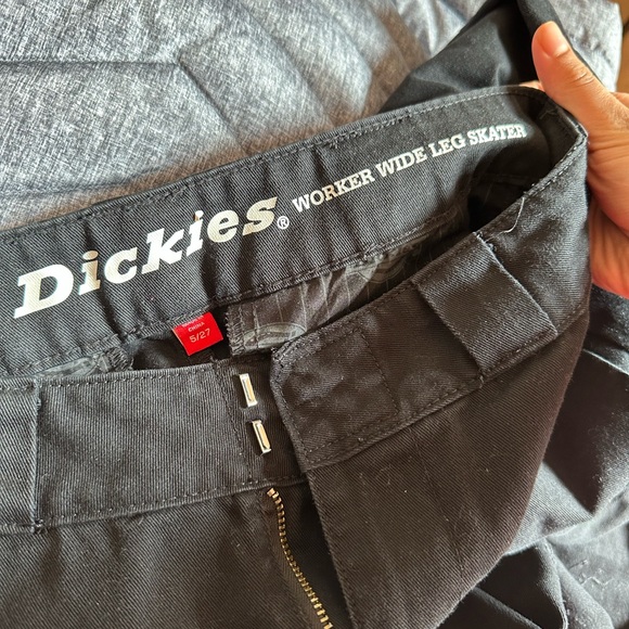 Black Dickies Worker Wide Leg Skater Jeans - Picture 2 of 4